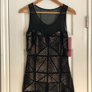 Black & Gold sequin dress